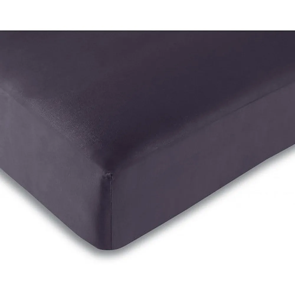 1 Acheté + 1 Offert / 2 Draps housse Prune 90 x 190 cm - Violet - 90 x 190 cm>Univers Décor