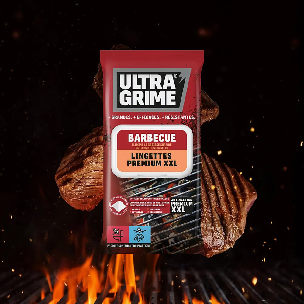 30 lingettes barbecue premium XXL L.38 x l.25 cm>Ultragrime Sale