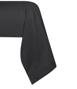 Eden 1 Taie de traversin percale de coton uni 45 x 185 cm Elysee anthracite* Taie D'Oreiller