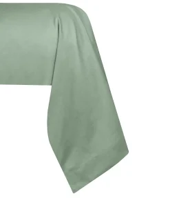 Eden 1 Taie de traversin percale de coton uni 45 x 185 cm Elysee vert* Taie D'Oreiller