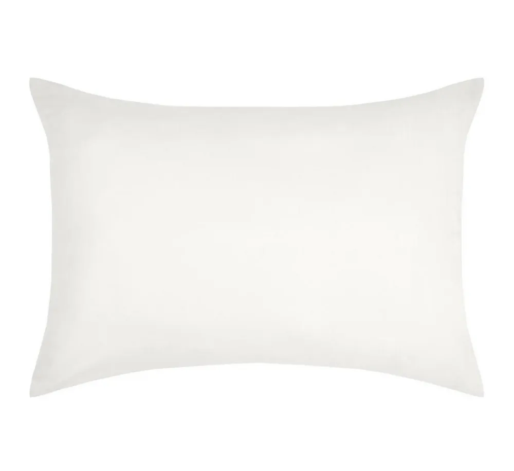 1 Taie d'39oreiller coton uni 50 x 70 cm s ivoire>Eden New