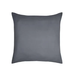 1 Taie d'39oreiller coton uni 63 x 63 cm s ardoise>Eden New