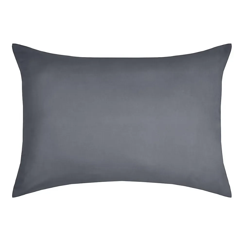 Eden 1 Taie d'39oreiller coton uni 50 x 70 cm s ardoise* Taie D'Oreiller