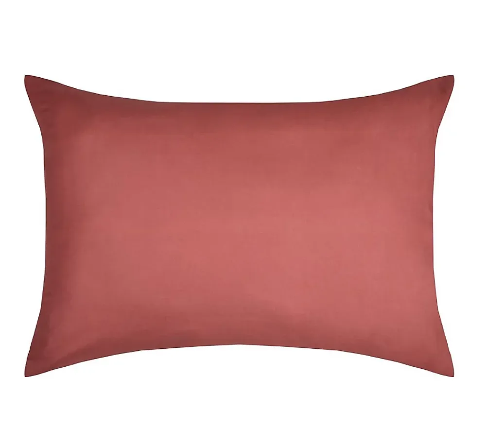 Eden 1 Taie d'39oreiller coton uni 50 x 70 cm s rouge* Taie D'Oreiller