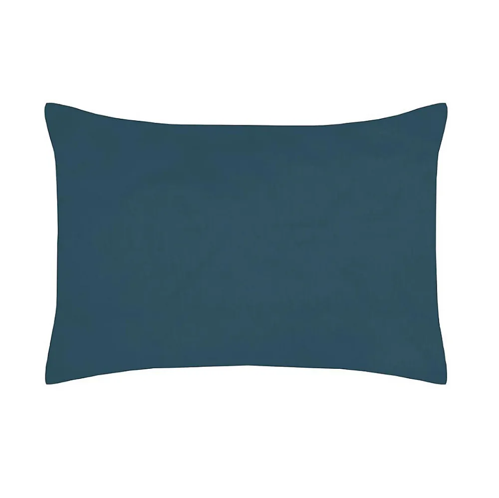 1 Taie d'39oreiller percale de coton uni Elysee>Eden Outlet