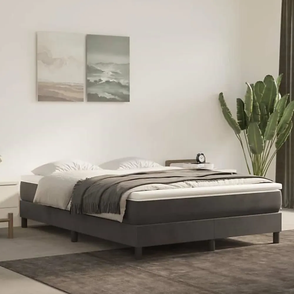 347809 Matelas de lit à ressorts ensachés Gris foncé 140x200 cm epaisseur 20 cm>Vidaxl