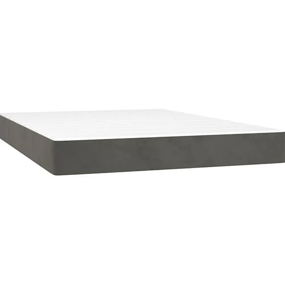 347809 Matelas de lit à ressorts ensachés Gris foncé 140x200 cm epaisseur 20 cm>Vidaxl