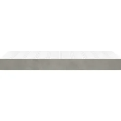 347748 Matelas de lit à ressorts ensachés Gris clair 100x200x20 cm><noscript><img width=