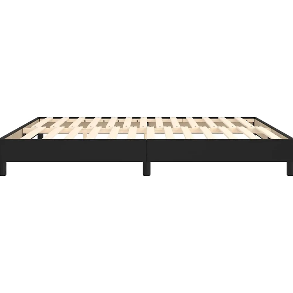 Vidaxl 3120712 Sommier à ressorts de lit Noir 180x200 cm Similicuir* Sommier