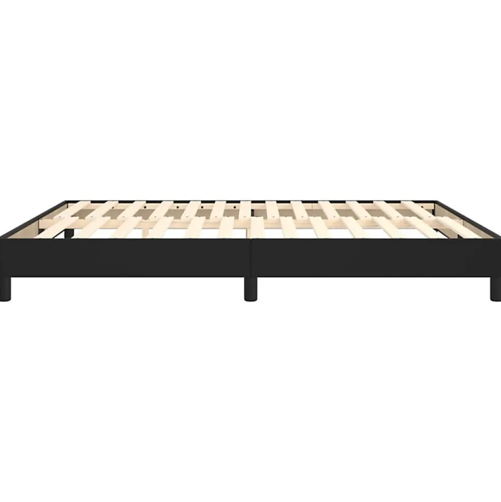 Vidaxl 3120712 Sommier à ressorts de lit Noir 180x200 cm Similicuir* Sommier