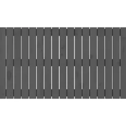 Vidaxl 824825 Tête de lit murale Gris 108x3x60 cm Bois massif de pin* Tête De Lit