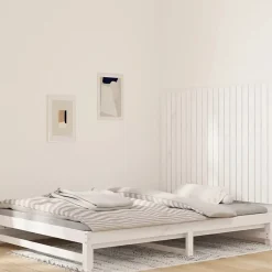 Vidaxl 824889 Tête de lit murale Blanc 127,5x3x90 cm Bois massif de pin* Tête De Lit