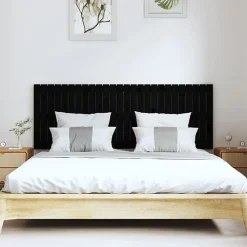 Vidaxl 824862 Tête de lit murale Noir 166x3x60 cm Bois massif de pin* Tête De Lit