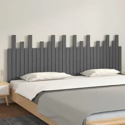 Vidaxl 824780 Tête de lit murale Gris 204x3x80 cm Bois massif de pin* Tête De Lit