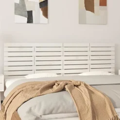 Vidaxl 824749 Tête de lit murale Blanc 166x3x63 cm Bois massif de pin* Tête De Lit
