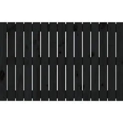 Vidaxl 824837 Tête de lit murale Noir 95,5x3x60 cm Bois massif de pin* Tête De Lit