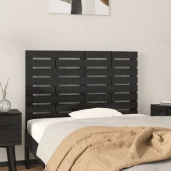 Vidaxl 824727 Tête de lit murale Noir 96x3x63 cm Bois massif de pin* Tête De Lit