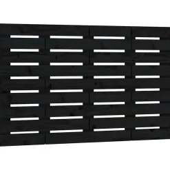 Vidaxl 824727 Tête de lit murale Noir 96x3x63 cm Bois massif de pin* Tête De Lit