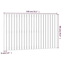 Vidaxl 824921 Tête de lit murale Marron miel 140x3x90 cm Bois massif de pin* Tête De Lit