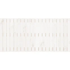 824839 Tête de lit murale Blanc 127,5x3x60 cm Bois massif de pin><noscript><img width=