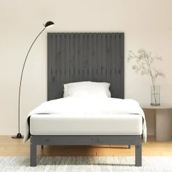 824925 Tête de lit murale Gris 108x3x110 cm Bois massif de pin><noscript><img width=