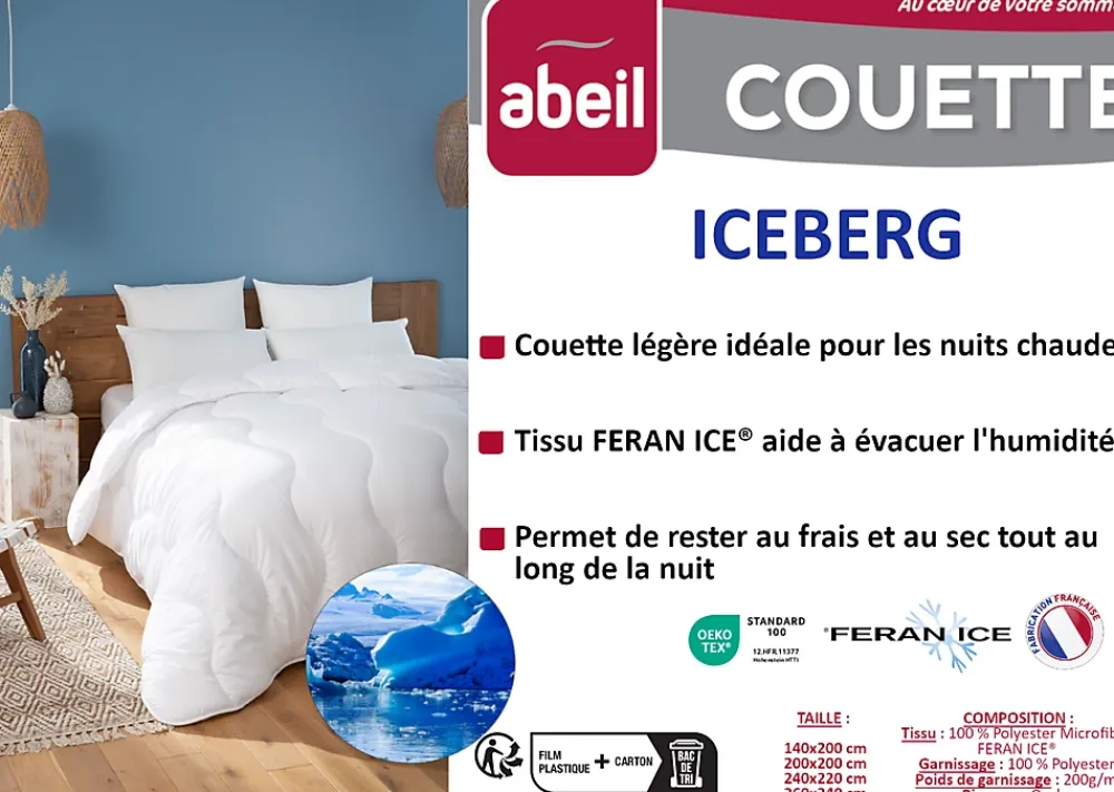 Abeil Couette légere ICEBERG 200x200cm* Couette