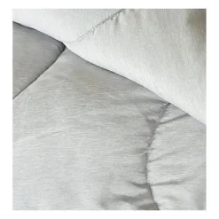 Couette tempérée BICOLORE 220x240cm - Blanc & Gris chiné><noscript><img width=