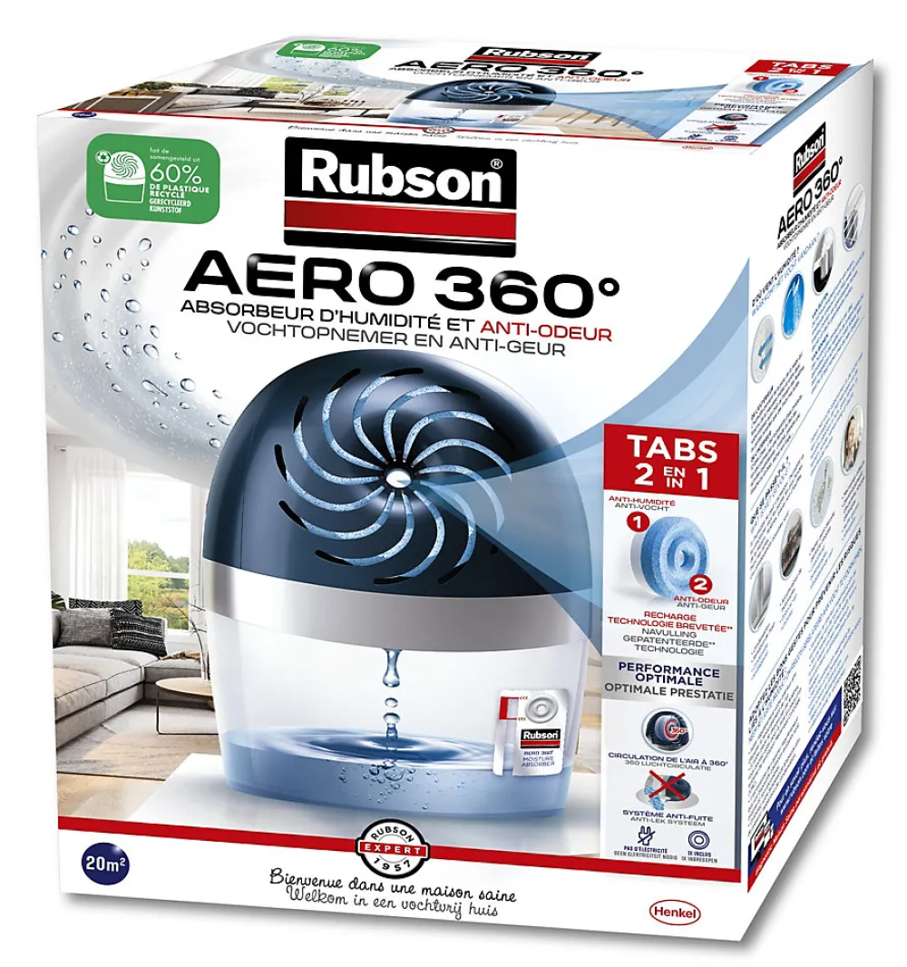 Absorbeur d'humidité AERO 360 20m²>Rubson Hot