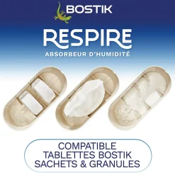 Absorbeur d'humidité avec 4 tablettes de 250 g Respire pour surface de 25 m²><noscript><img width=