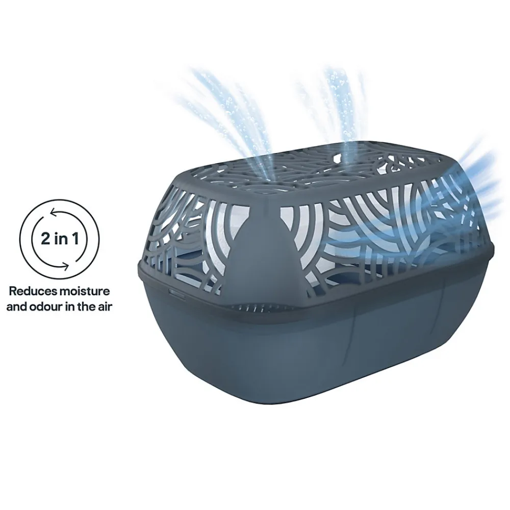 Absorbeur d'humidité 40m² + 2 recharges galet 450g>GoodHome