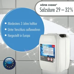 Acide Chlorhydrique 29-32%, Bidon De 4 x 20 Kg, Nettoyage, Décapage, Traitement Métallurgique><noscript><img width=