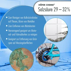 Acide Chlorhydrique 29-32%, Bidon De 4 x 20 Kg, Nettoyage, Décapage, Traitement Métallurgique><noscript><img width=