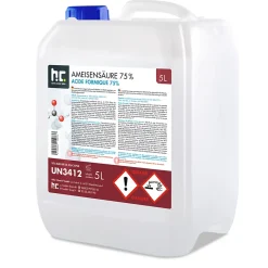 Höfer Chemie Acide Formique 75 % 4 x 5 L, Puissant Nettoyant Technique Pour Détartrage, Décapage Et Traitement Du Cuir* Acide Chlorhydrique