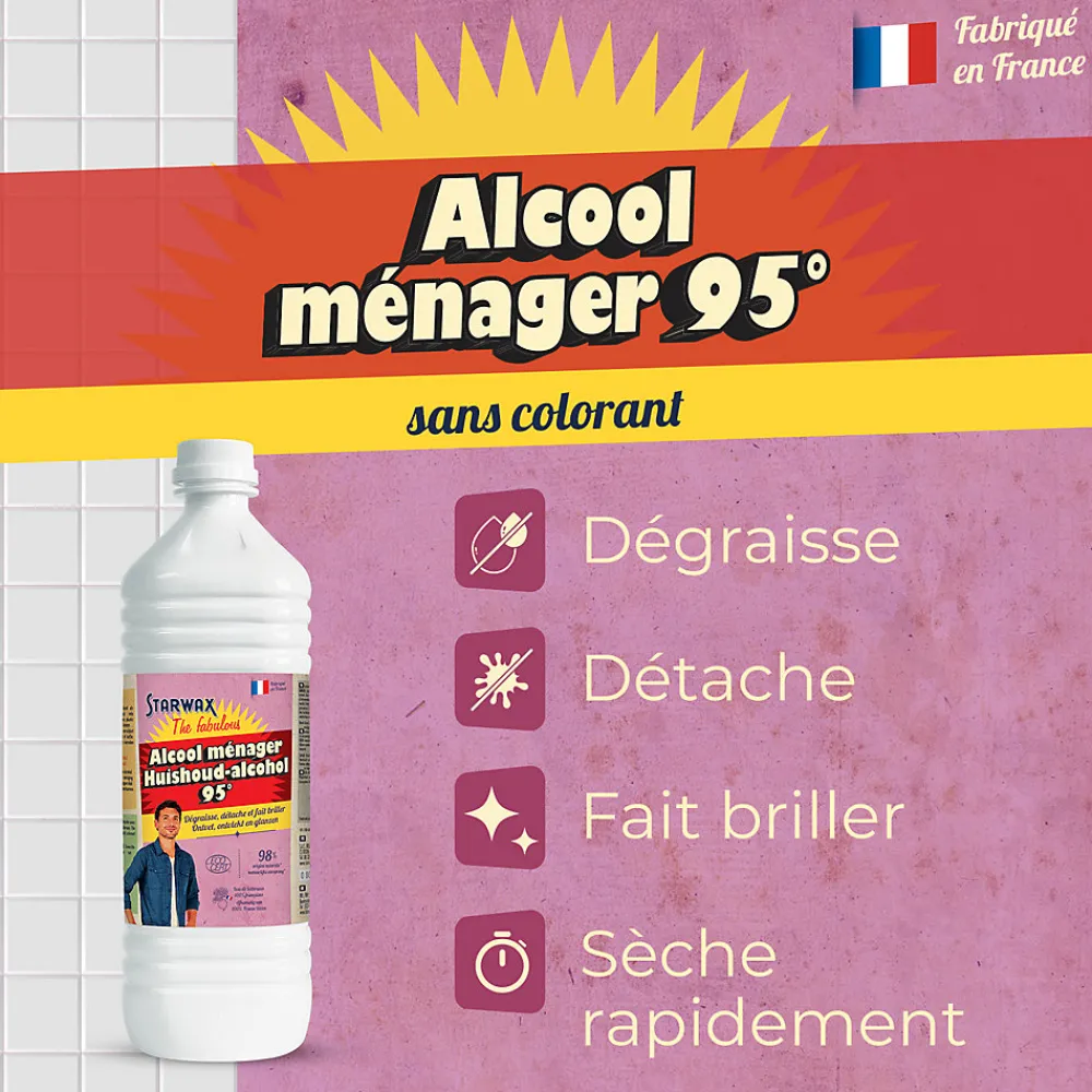Alcool ménager 1L The fabulous>Starwax Sale