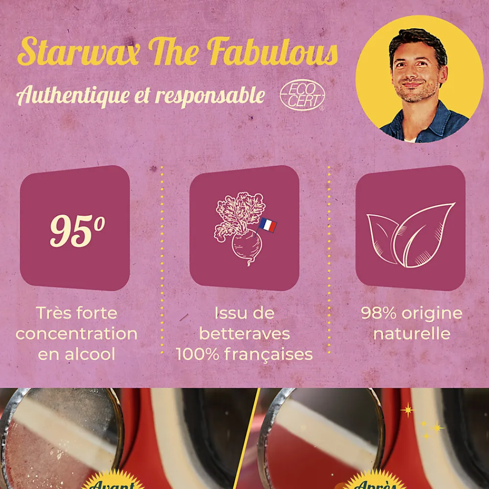 Alcool ménager 1L The fabulous>Starwax Sale