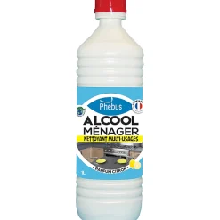 Phebus Alcool ménager nettoyant multi-usages parfum citron 1L* Alcool Ménager