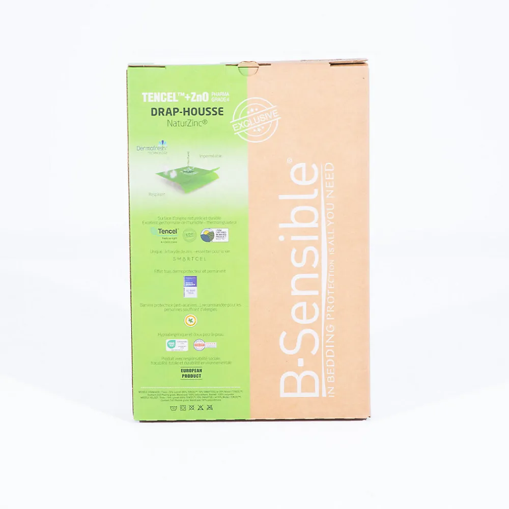 Alèse B-Sensible Taupe 80x190 cm Impermeable & Anti-acariens>Bellecour