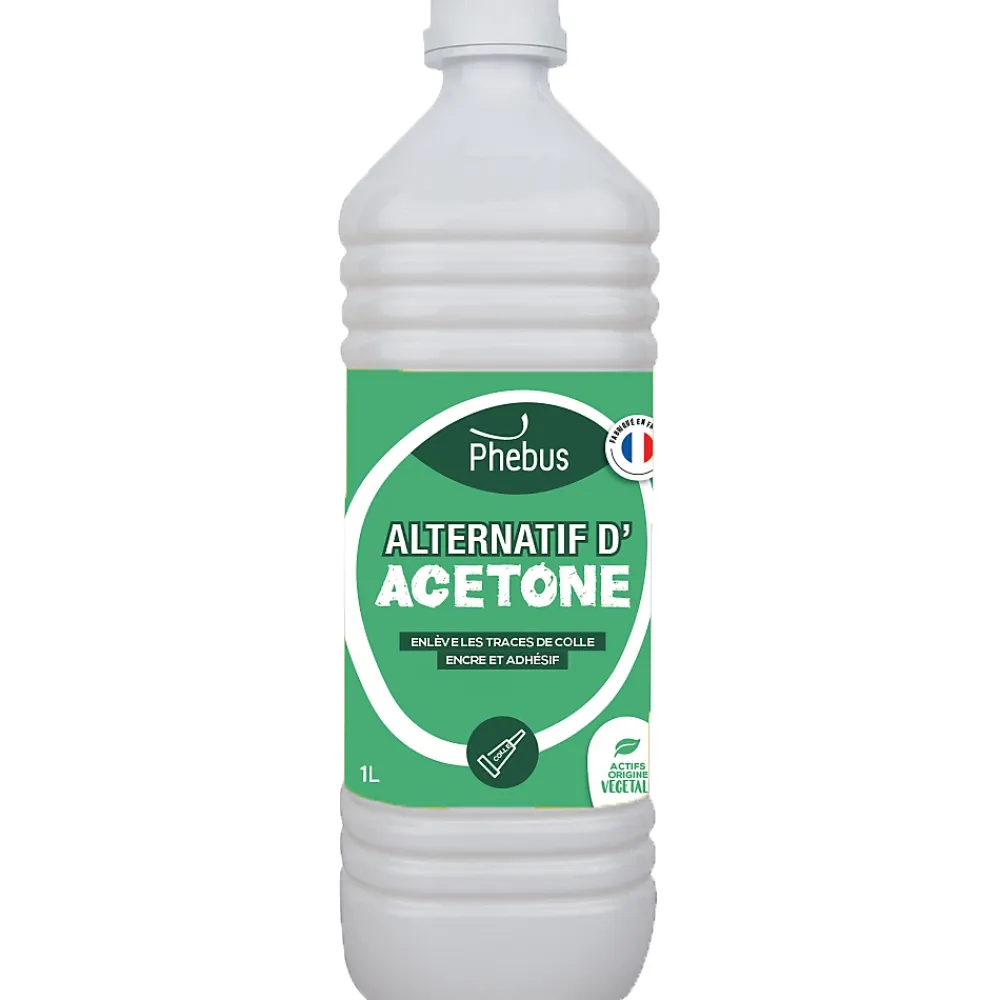 PHEBUS BIO Alternatif d'acétone enlève les traces de colle, encre et adhésif Phebus 1L* Acétone
