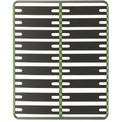 ALTOSENSO - Pack Sommier 2x9 Lattes 160x200cm + Pieds Gris + Pied Central>Altobuy Best
