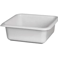 Aluminium Et Plastique - Cuvette carrée 20cm 1.5l Gris moucheté* Seau, Bassine, Récipient De Ménage
