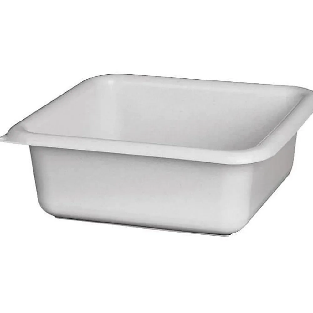 Aluminium Et Plastique - Cuvette carrée 20cm 1.5l Gris moucheté* Seau, Bassine, Récipient De Ménage