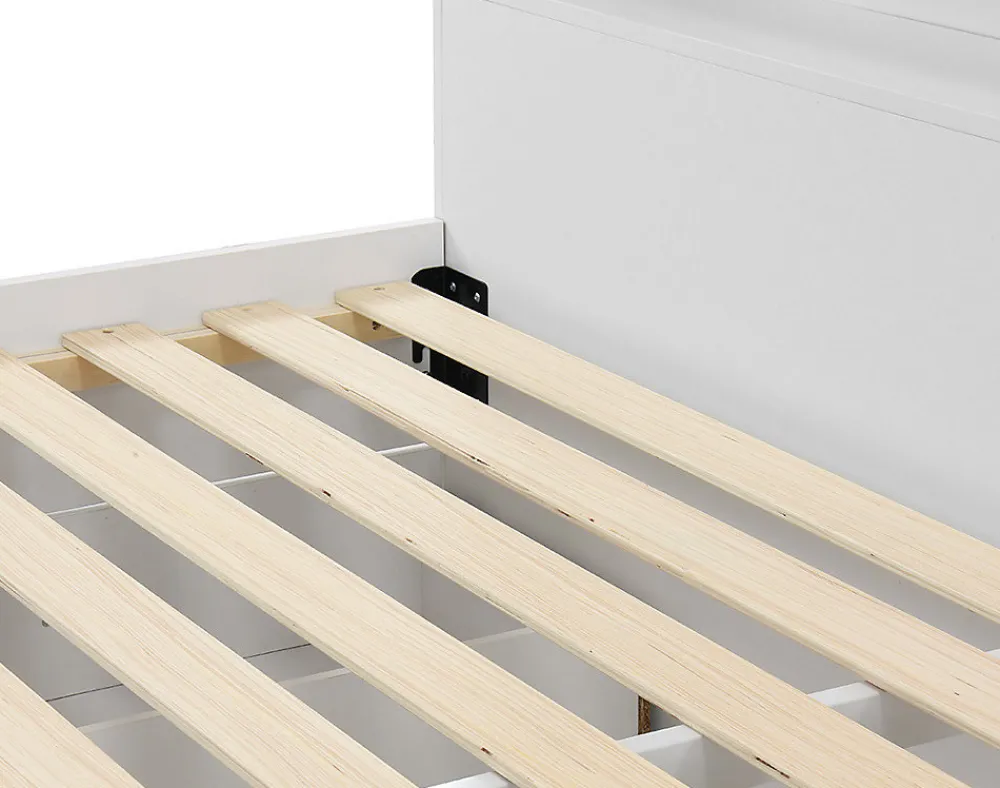 Andrea - lit avec rangements - 180x200 cm - sommier inclus - bois ->Best Mobilier