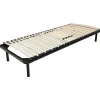 Provence Literie Anya - sommier noir cadre a lattes renforce - 120x190x29 cm - Sommier a lattes montage rapide - - 68 lattes de soutien* Sommier