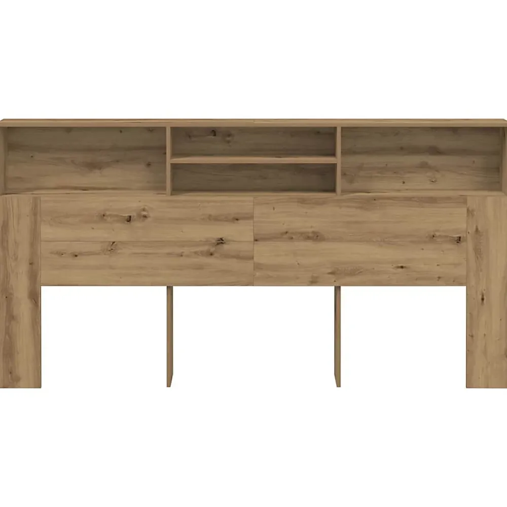 Vidaxl Armoire de tête de lit chêne artisanal 200x19x103,5 cm* Tête De Lit