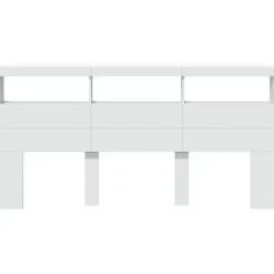 Armoire tête de lit avec LED blanc 200x17x102 cm><noscript><img width=
