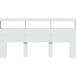 Armoire tête de lit avec LED blanc 200x17x102 cm><noscript><img width=