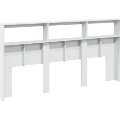 Armoire tête de lit avec LED blanc 200x17x102 cm><noscript><img width=