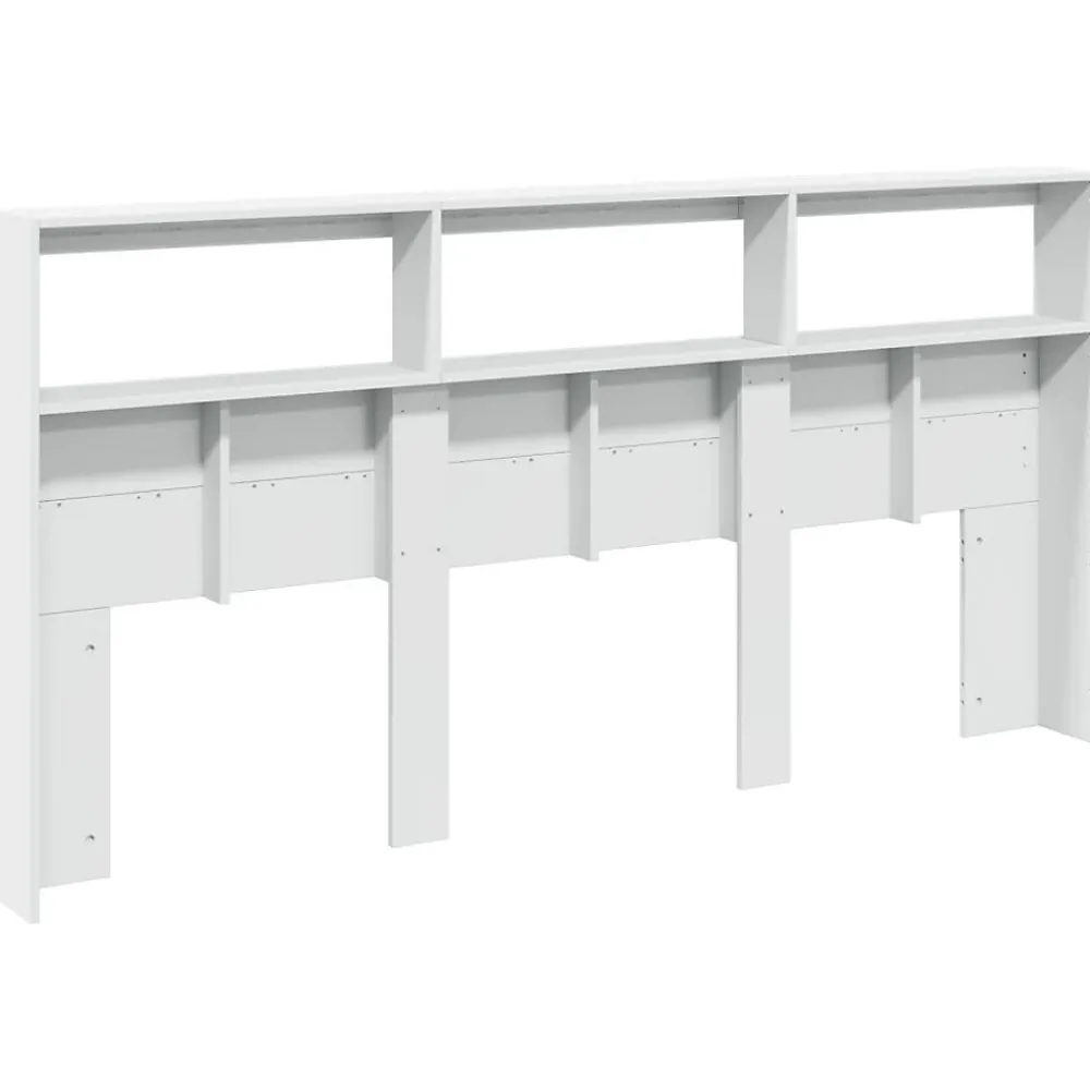 Armoire tête de lit avec LED blanc 200x17x102 cm>Vidaxl Best