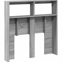 Vidaxl Armoire tête de lit avec LED sonoma gris 100x17x102 cm* Tête De Lit