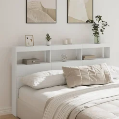 Armoire tête de lit avec LED blanc 180x17x102 cm>Vidaxl Sale